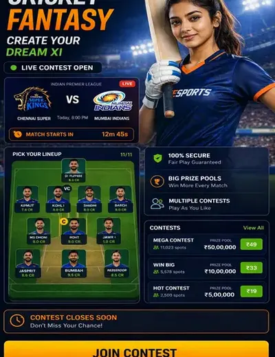 Vivasorte (viva lucky) fantasy cricket & matchday visual 3